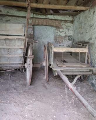 Coppia carretti agricoli + 2 ruote
