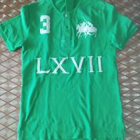 polo verde manica corta bimbo 10-12 anni Ralph Lau