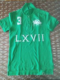 polo verde manica corta bimbo 10-12 anni Ralph Lau