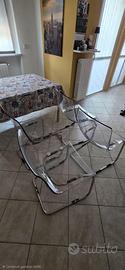 4 sedie Ikea Tobias trasparenti