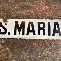 Insegna smaltata Santa maria