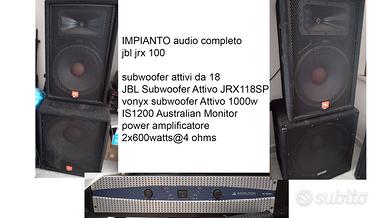impianto audio jbl