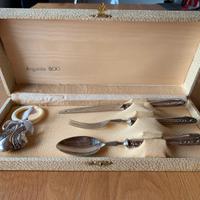 Cofanetto posate argento 800