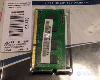 Memoria RAM DDR3 Pc3-8500 1066Mhz 1GB SODIMM