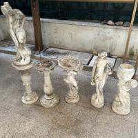 Statue e Colonnine da Giardino in Cemento