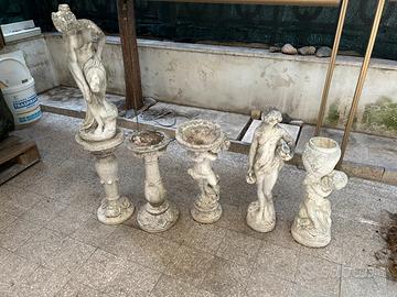 Statue e Colonnine da Giardino in Cemento