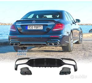 DIFFUSORE MERCEDES W213 4P LOOK AMG E63 + TERMINAL