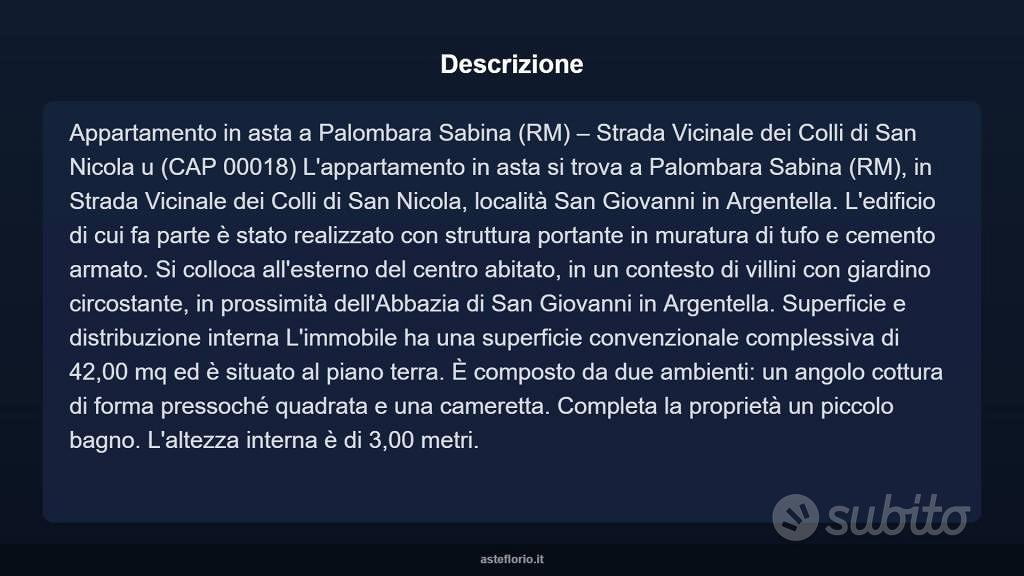 Appartamento – Palombara Sabina, Cretone - Vista 4