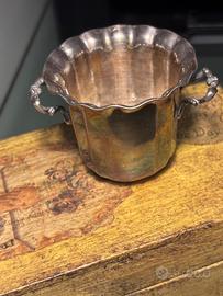 Piccolo cestino vintage argento 800