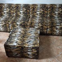 Pouf e tavolino tigrati