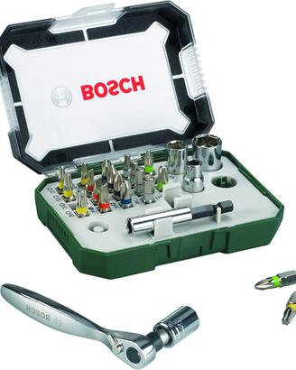 Bosch 26 pz. Set di Avvitamento con Cricchetti