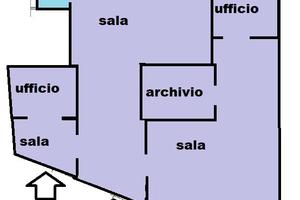 Locale diviso in stanze di circa 200 mq