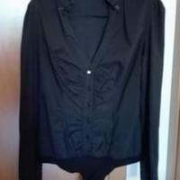 Camicia-body nera