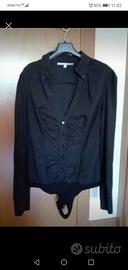 Camicia-body nera