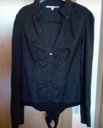 Camicia-body nera