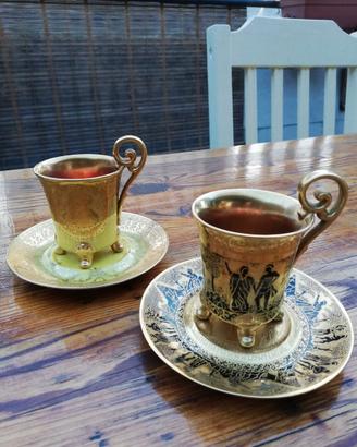 Rarità: 2 tazzine caffè DW Porzellan gegr. 1921