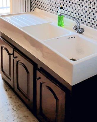 Mobile lavabo in legno massello per cucina