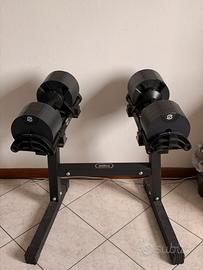 Coppia manubri SIDEA 2-32 kg + rack