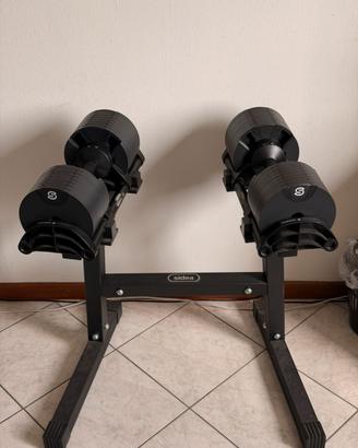 Coppia manubri SIDEA 2-32 kg + rack