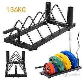 Supporto dischi e bilanciere palestra