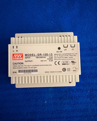 Alimentatore MeanWell Audio/Video 15V 6.5A
