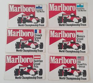 Collezione adesivi F-1 Marlboro