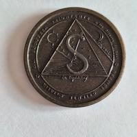 Medaglia massonica grande oriente di Bari 1979