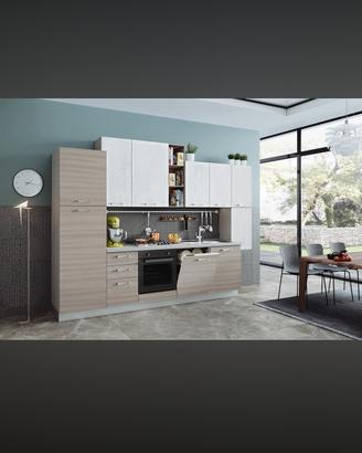 cucina lineare olmo naturale 