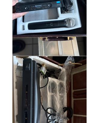 Pianola, mixer, casse, amplificatore
