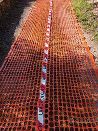 Rete per cantiere arancione