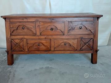 Madia / Credenza in legno massello stile rustico