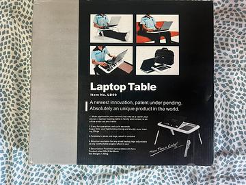 Tavolino Porta PC Pieghevole con Ventole - LD09