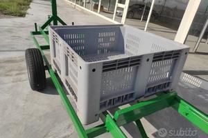 Rimorchio Portabins nuovo Carrello 30 q.li