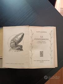 Volume vintage di Le Confessioni di Sant'Agostino 