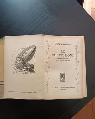 Volume vintage di Le Confessioni di Sant'Agostino 