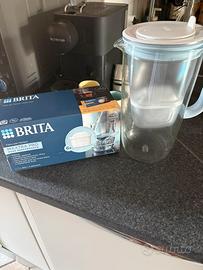BRITA Caraffa filtrante vetro + 6 filtri nuovi