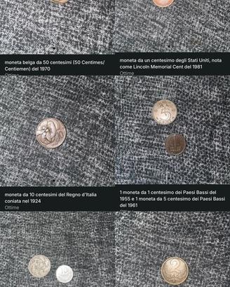 Monete antiche vintage da collezione