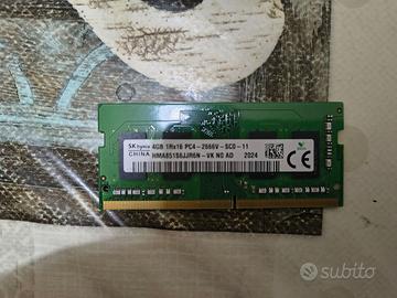 DDR4 So-dimm da 4GB Hynix velocità 2666 per notebo