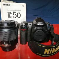 Nikon D50 obiettivo 18-55 + zainetto e accessori