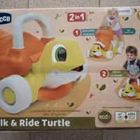 Carrellino tartaruga primi passi e cavalcabile Chi