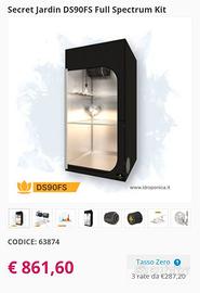 Tenda idroponica per coltivazioni indoor