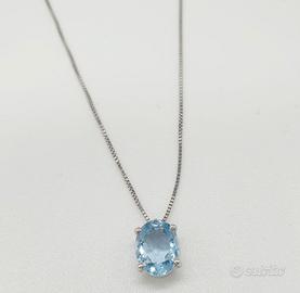 COD.1661A.25 COLLANA ORO BIANCO 18K 750