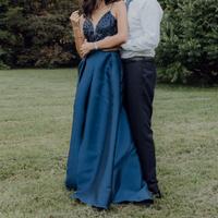 Vestito blu da cerimonia Carla Ruiz