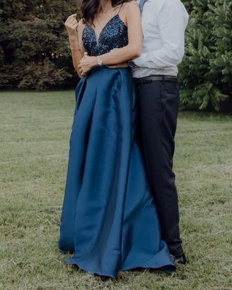 Vestito blu da cerimonia Carla Ruiz