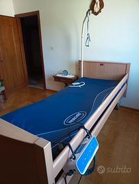 letto elettrico con materasso ortopedici 