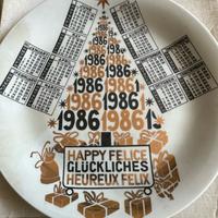 Piatto Calendario Fornasetti 1986
