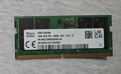 RAM SK hynix 16GB DDR5-4800 SODIMM