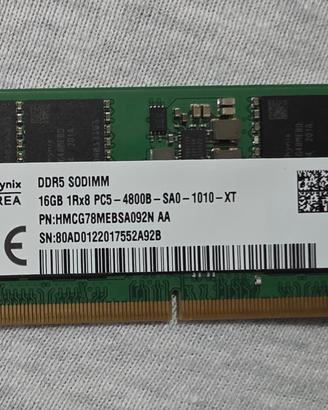 RAM SK hynix 16GB DDR5-4800 SODIMM