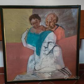 quadro con cornice e vetro