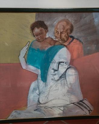 quadro con cornice e vetro